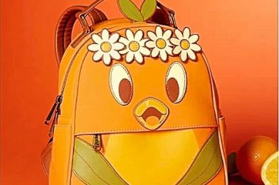 First Look at 2023 EPCOT International Flower & Garden Festival Orange Bird Loungefly Backpack