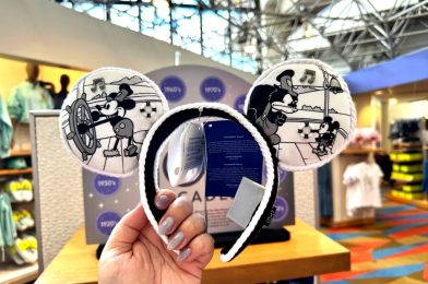 Disney100 Decades 1920s Mickey Mouse Steamboat Willie Ear Headband Now Available at Walt Disney World