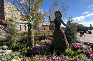 FIRST CHARACTER TOPIARIES Arrive For 2023 EPCOT International Flower & Garden Festival