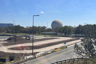 NEW Ride Share Loop Under Construction in EPCOT Parking Lot