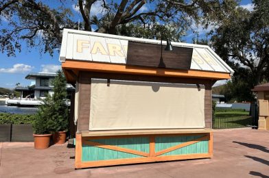 First EPCOT International Flower & Garden Festival 2023 Booth Installed