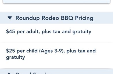 Pricing has Been Revealed for Roundup Rodeo BBQ at Disney’s Hollywood Studios!