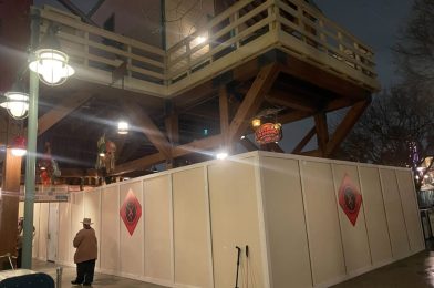 Construction Walls Go Up for New  Beer Garden in San Fransokyo Square at Disney California Adventure