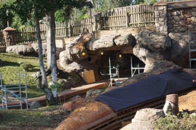 PHOTOS: Another Hole Cut Into the Splash Mountain Façade As Transformation to Tiana’s Bayou Adventure Continues at Magic Kingdom