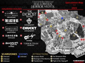 First Halloween Horror Nights 2023 Speculation Map Released for ...