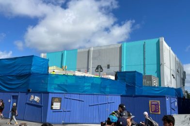 Bright Paint Job Continues on Transformers: The Ride Façade at Universal Studios Florida