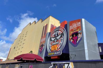 ‘Evil Stuff’ Store Sign Installed for Villain-Con Minion Blast at Universal Studios Florida