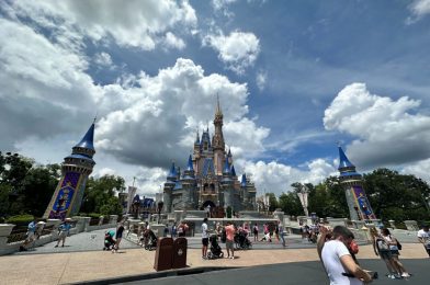 PHOTOS: Final 50th Anniversary Celebration Decorations Removed from Cinderella Castle