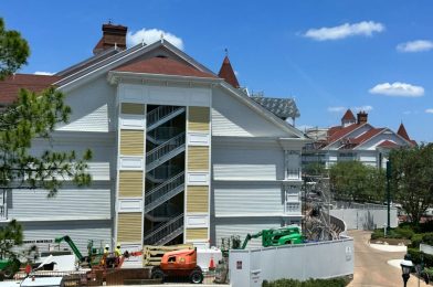 New Paneling Installed on Sago Cay Stairwell at Disney’s Grand Floridian Resort