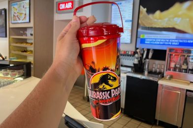 New ‘Jurassic Park’ Freestyle Mug with Lid Handle at Universal Orlando Resort