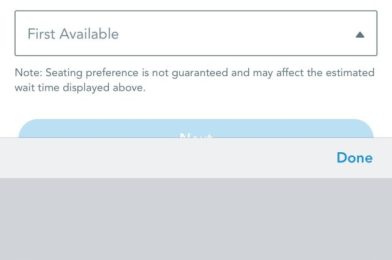 My Disney Experience Now Asking For Seating Preference When Checking in for Dining Reservations