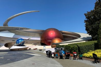 PHOTOS: Mars Turning Gray With Dirt and Damage at Entrance to Mission: SPACE in EPCOT