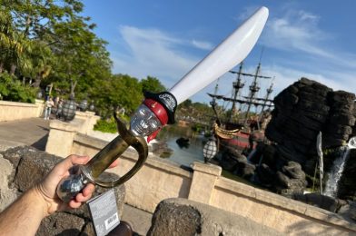 Pirates of the Caribbean Light Up Sword and Bubble Wand Available at Disneyland Paris