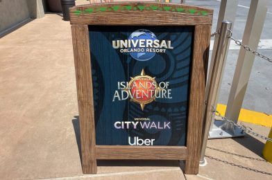 Redesigned Universal Orlando Resort Logos Displayed at Volcano Bay Bus Loop