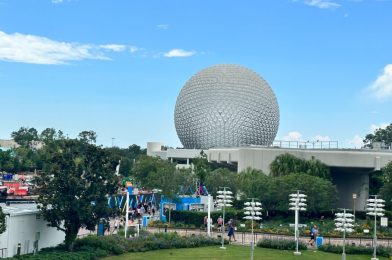 PHOTOS: More White Poles Added to World Celebration Courtyard in EPCOT