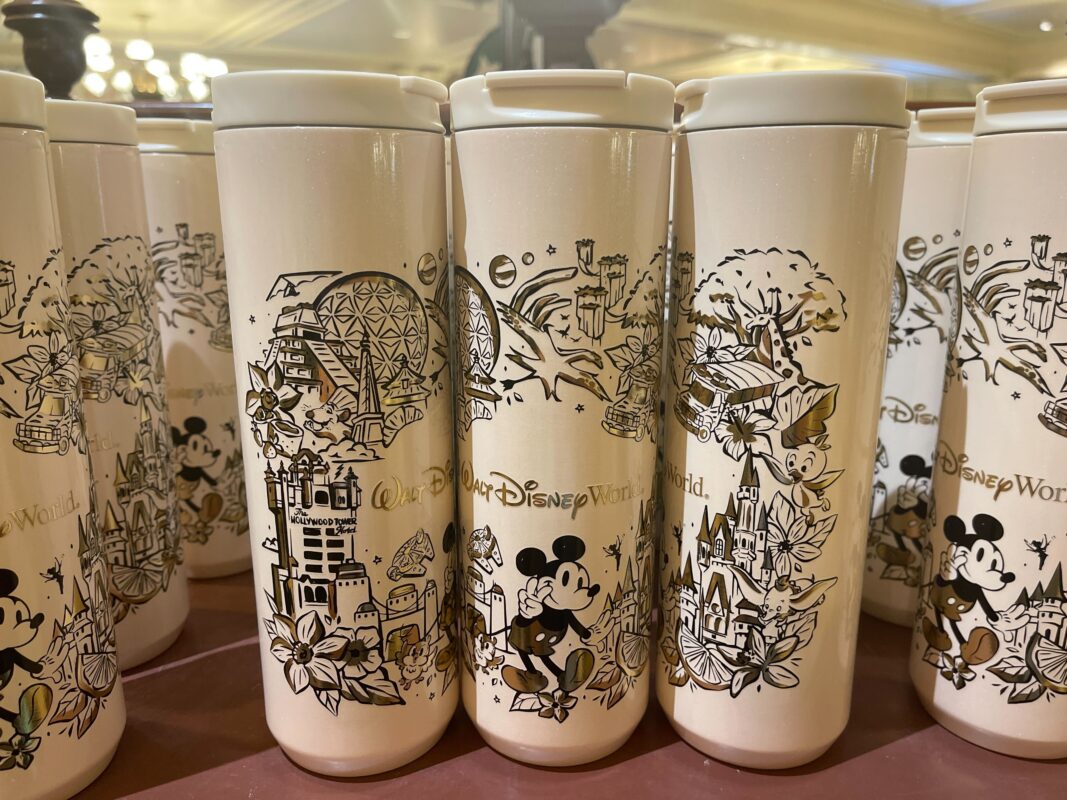 Pearl & GoldColored Walt Disney World Starbucks Tumbler Now Available