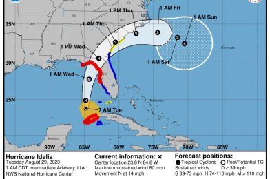 UPDATE: Tropical Storm Becomes Hurricane Idalia Upon Approach to Florida