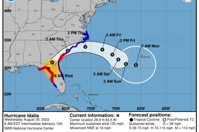 Hurricane Idalia Makes Landfall in Florida as Category 3, Tornado Watch Issued for Walt Disney World and Universal Orlando Resort