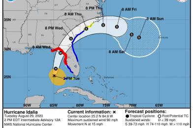 Orlando Added to State of Emergency Order, Hurricane Idalia Expected to Reach Category 3