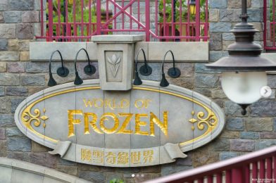 PHOTOS: World of Frozen Entrance Sign Installed at Hong Kong Disneyland