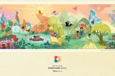 Disney Animation-Inspired Mural Fully Revealed for The Villas at Disneyland Hotel