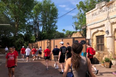 PHOTOS: Path Leading to Asia from Harambe Market Blocked at Disney’s Animal Kingdom, Market Still Open