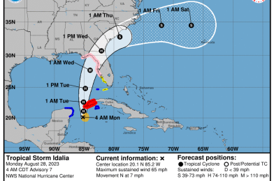 Tropical Storm Watch Now Issued for Central Florida, Idalia Anticipated to Become Category 3 or Higher Hurricane