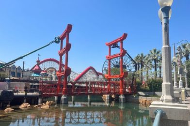 PHOTOS: Painting Complete on Torii Gate Bridge in San Fransokyo Square at Disney California Adventure