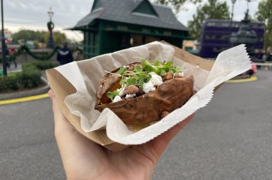 REVIEW: Jacket Sweet Potato with Maple Butter, Candied Pecans, and Dried Cranberries for the Holidays at Universal Studios Florida