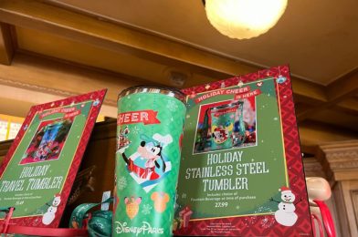 Take Hot Chocolate On The Go With NEW Holiday Stainless Steel Tumbler Available at Disneyland Resort