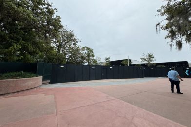 PHOTOS: EPCOT Construction Walls Moved Back Again as World Celebration Nears Opening Date