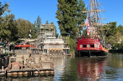 PHOTOS: Scrim and Scaffolding Come Down on Mark Twain Riverboat at Disneyland Park as Refurbishment Continues