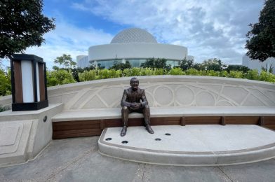 FIRST LOOK: Dreamers Point & Walt the Dreamer Statue Debut at EPCOT