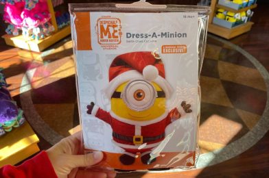 New Santa Claus Dress-A-Minion Outfit Available for the 2023 Holidays at Universal Orlando Resort