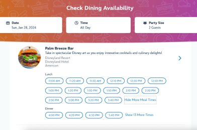 Dining Reservations Now Available at Palm Breeze Bar