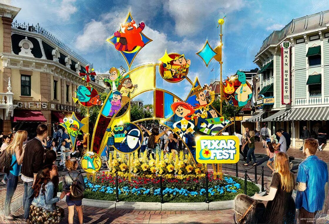 FIRST LOOK at Pixar Fest Sculpture Coming to Main Street, U.S.A. in