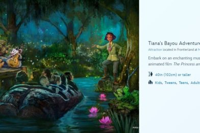 Tiana’s Bayou Adventure Height Requirement Revealed as Attraction Added to Walt Disney World & Disneyland Websites