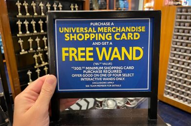 Universal Orlando Resort Offering Free ‘Harry Potter’ Interactive Wand with Gift Card Purchase