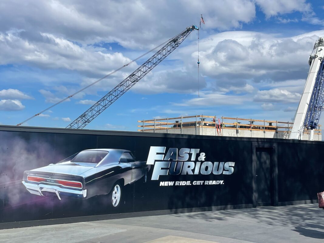 PHOTOS: Construction Progress On Fast & Furious Roller Coaster At ...