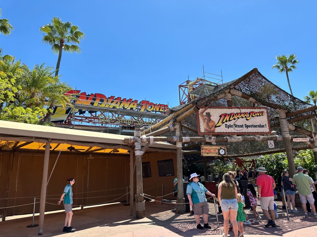 Indiana Jones Epic Stunt Spectacular Marquee Under Refurbishment ...