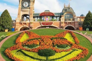 Nick Wilde Floral Debuts at Shanghai Disneyland Entrance