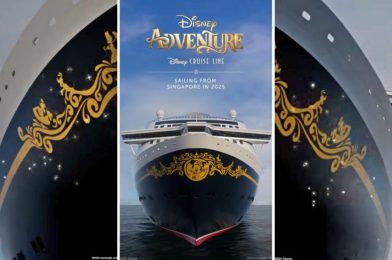 Disney Cruise Line Reveals Disney Adventure Captain Mickey Bow Art