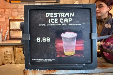 REVIEW: New Kiwi Destran Ice Cap Drink at Star Wars: Galaxy’s Edge in Disneyland