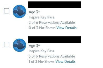 Disneyland Magic Key Holder No-Shows Now Displayed on Park Pass Reservations Page