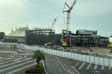 Circular Space Mountain Building Takes Shape