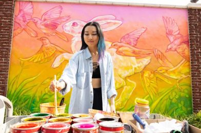 Disney Springs Art Walk Features New Mural by Emily Ding for AAPI Heritage Month