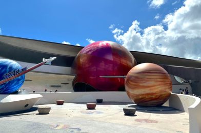 Red Panels Updated at Mission: SPACE Mars Sculpture in EPCOT