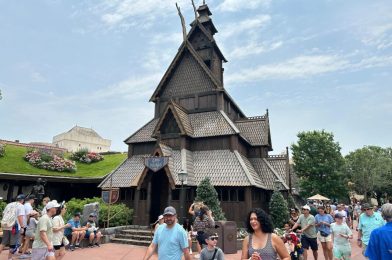 More Shingles Replaced on Stave Church Gallery in EPCOT Norway Pavilion