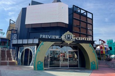 Construction Walls Down Around Epic Universe Preview Center at Universal CityWalk Orlando