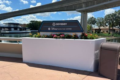 Temporary DVC Lounge Signage Installed in EPCOT